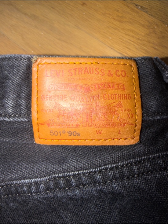 Levi's Denim - Levi’s 501 ’90s Jeans Washed Black High Rise Straight 28x30